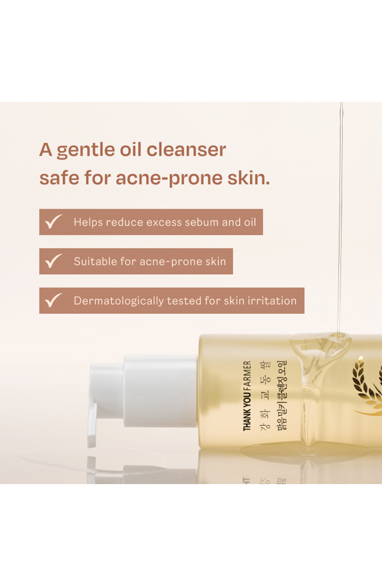 THANK YOU FARMER Rice Pure Milky Cleansing Oil, Alternate, color, Clear