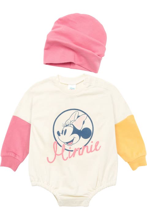 Minnie Mouse 2-piece Bodysuit And Hat Set (baby)