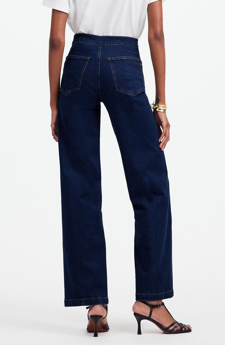 Madewell Emmett Wide Leg Jeans, Alternate, color, Leffers Wash
