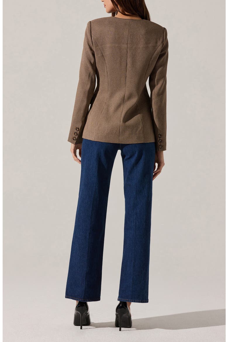 Bellemere Houndstooth Jacket, Alternate, color, BROWN HOUNDSTOOTH