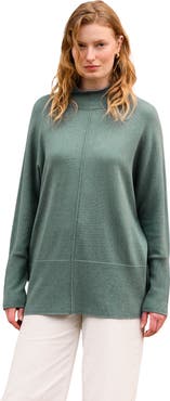 Celtic & Co. Drape Funnel Neck Sweater
