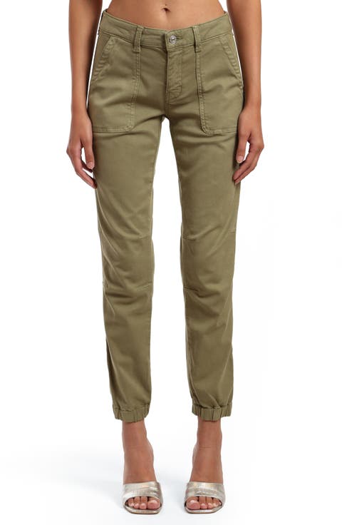 Ivy Luxe Twill Ankle Straight Leg Pants