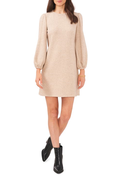 Balloon Sleeve Knit Minidress