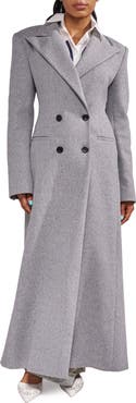AZALEA WANG Haloir Double Breasted Trench Coat