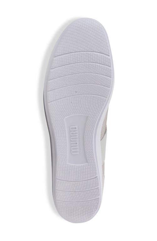 Munro Cass Mary Jane Flat In Taupe Nubuck