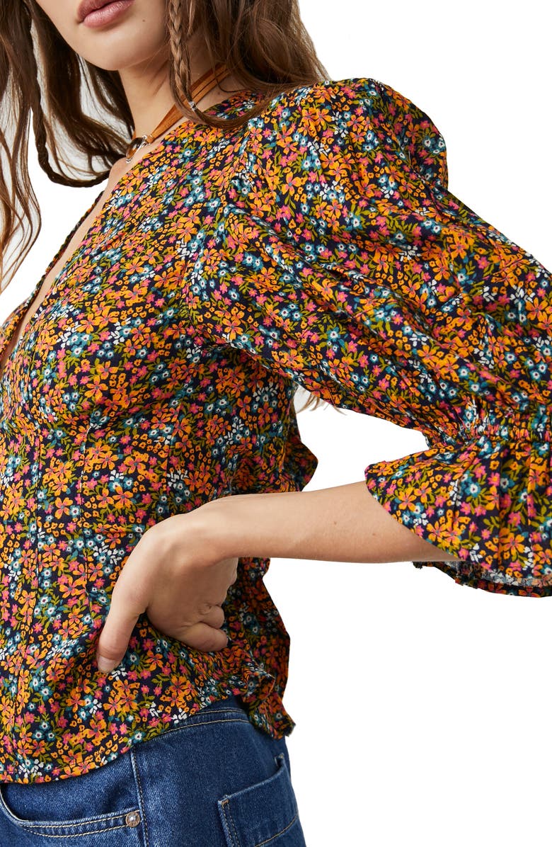 Free People I Found You Print Blouse, Alternate, color,