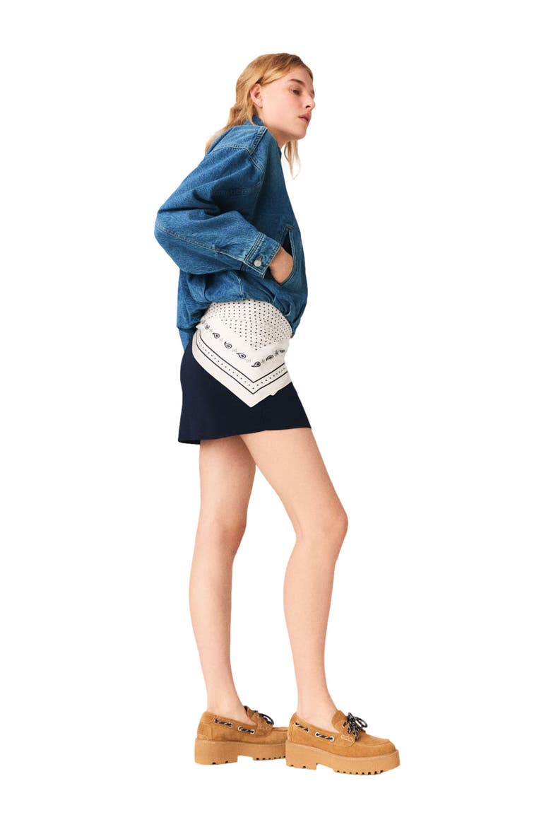 Denim bomber jacket, Alternate, color, Blue