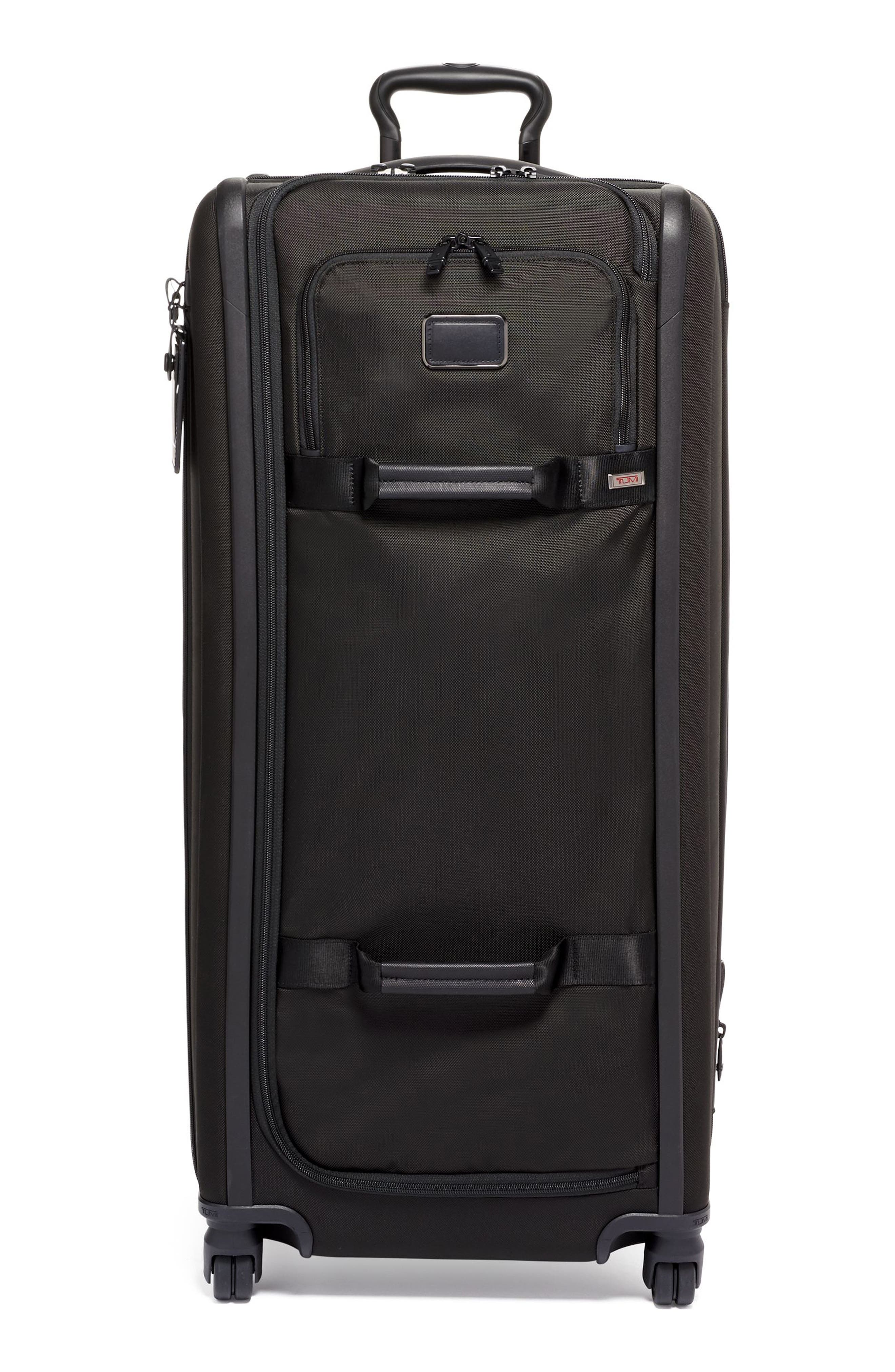 TUMI Alpha 3 Collection 34-Inch Tall 4-Wheel Duffle Packing Case, Main, color, Black
