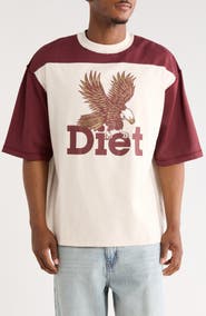 DIET STARTS MONDAY Eagle Yoke Graphic T-Shirt