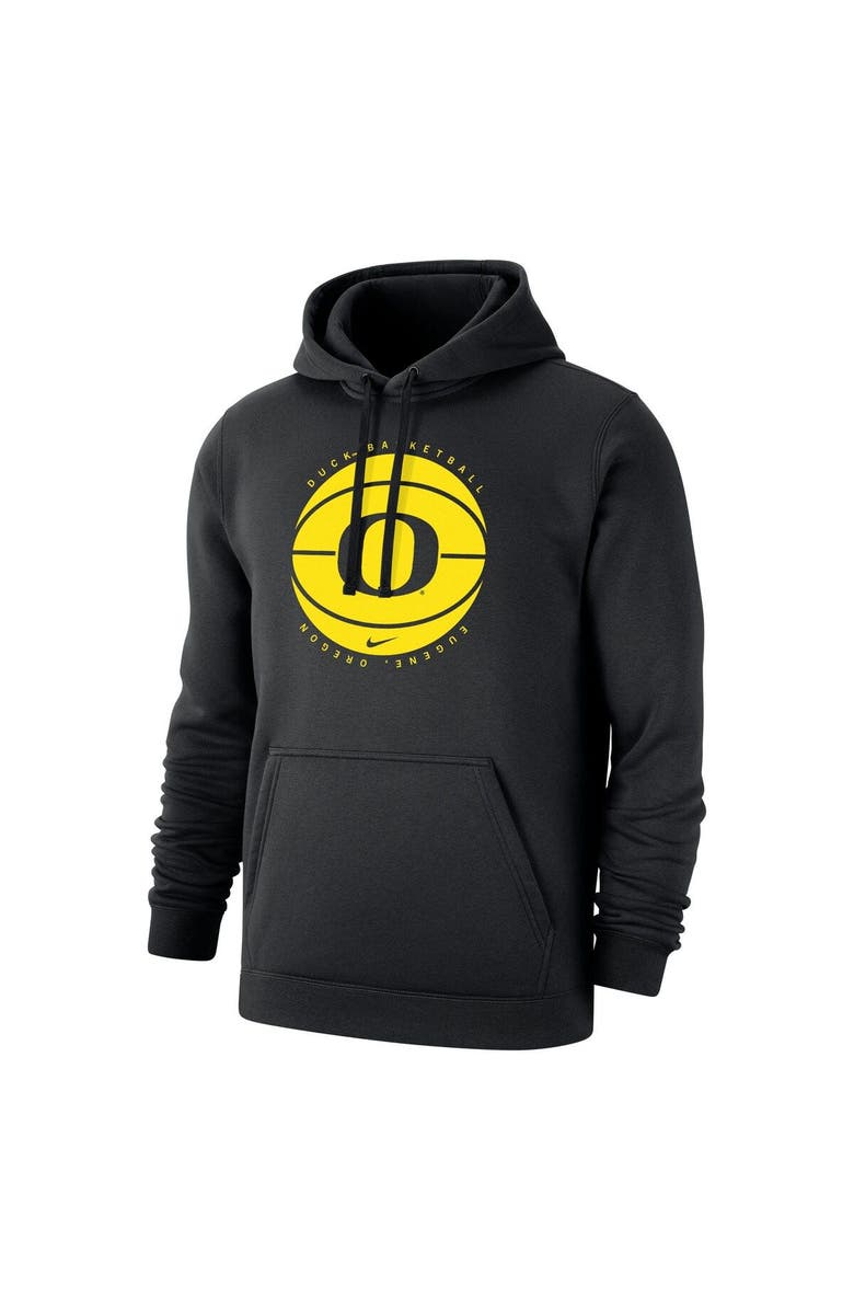 Nike Men's Nike Black Oregon Ducks Basketball Pullover Hoodie, Alternate, color, Black