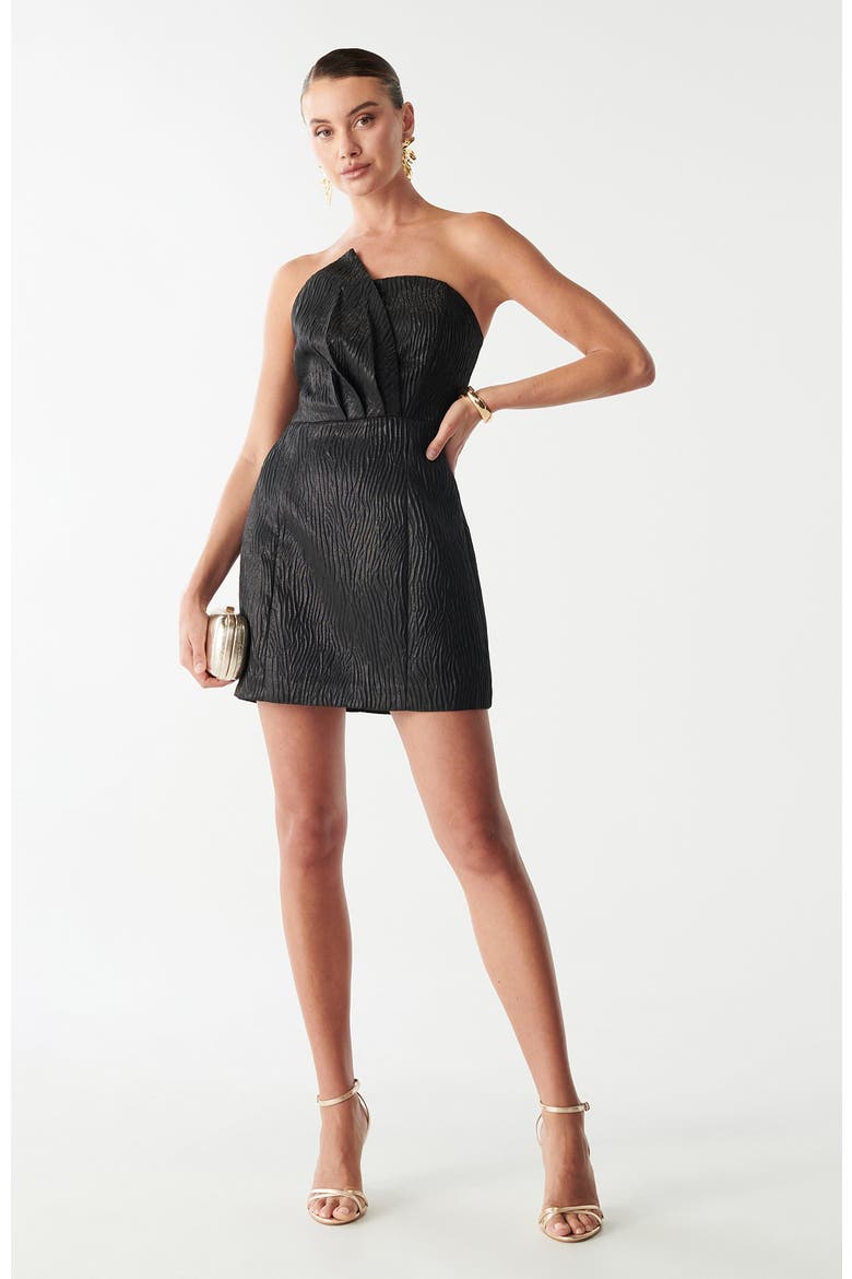 Hilari Mini Dress, Alternate, color, Black