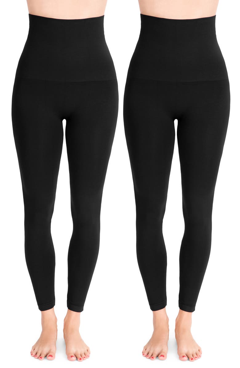 Belly Bandit<sup>®</sup> 2-Pack Mother Tucker<sup>®</sup> Compression Leggings, Main, color, 