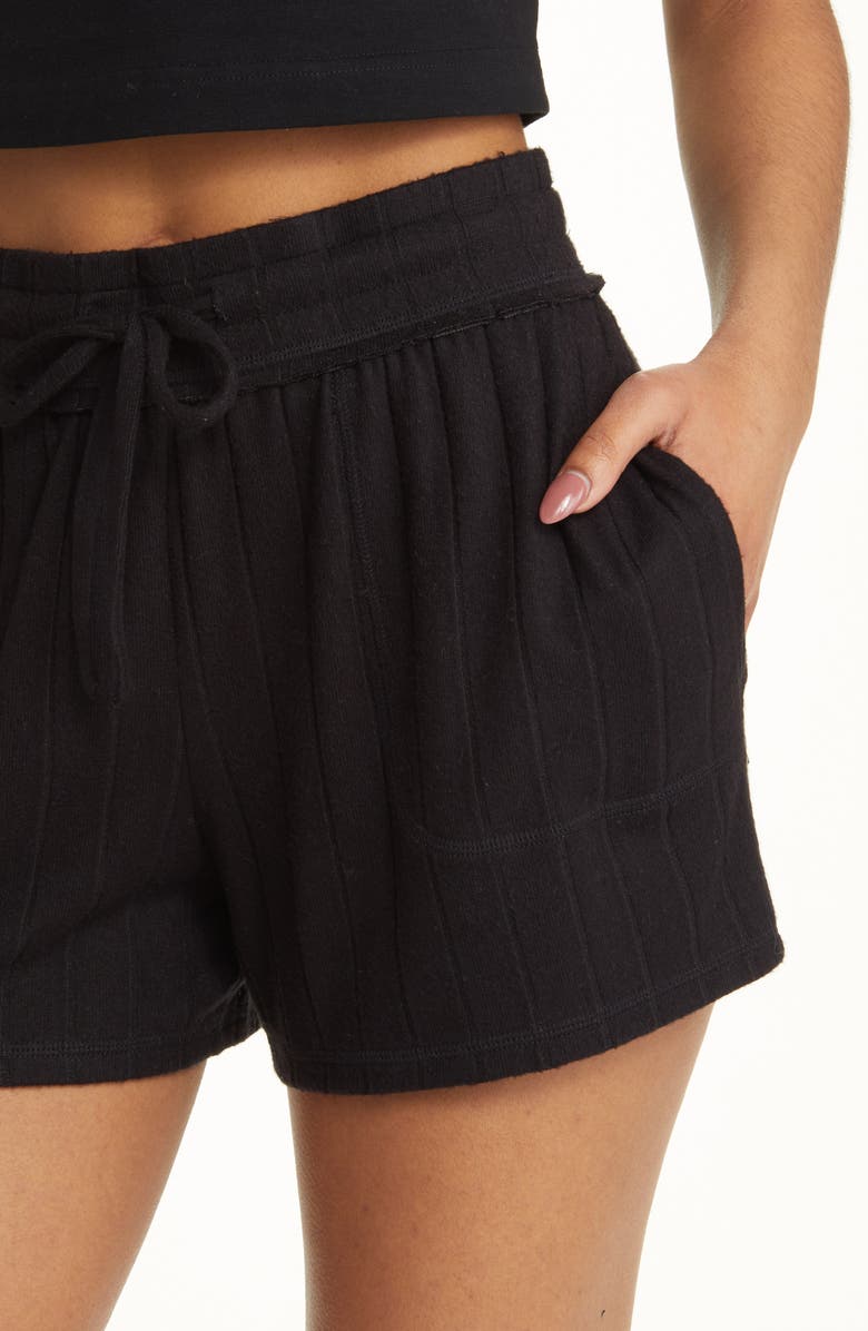 BP. Cozy Wide Rib Drawstring Shorts, Alternate, color, 