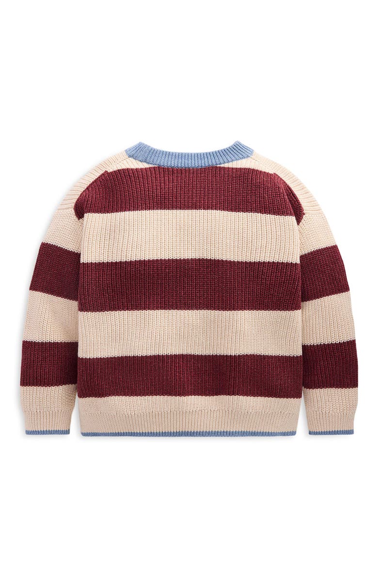 Kids' Chunky Cotton Sweater, Alternate, color, RED STRIPE