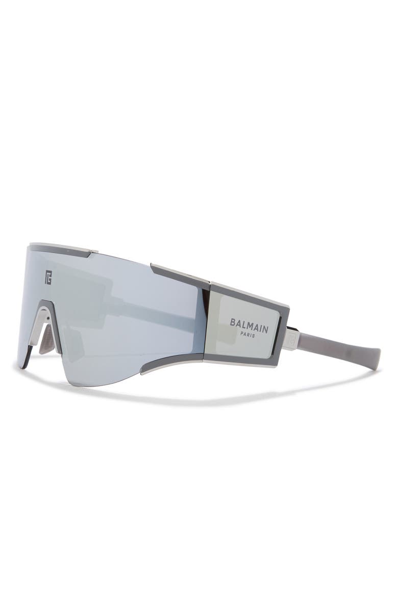 Balmain 141mm Shield Sunglasses, Alternate, color, 
