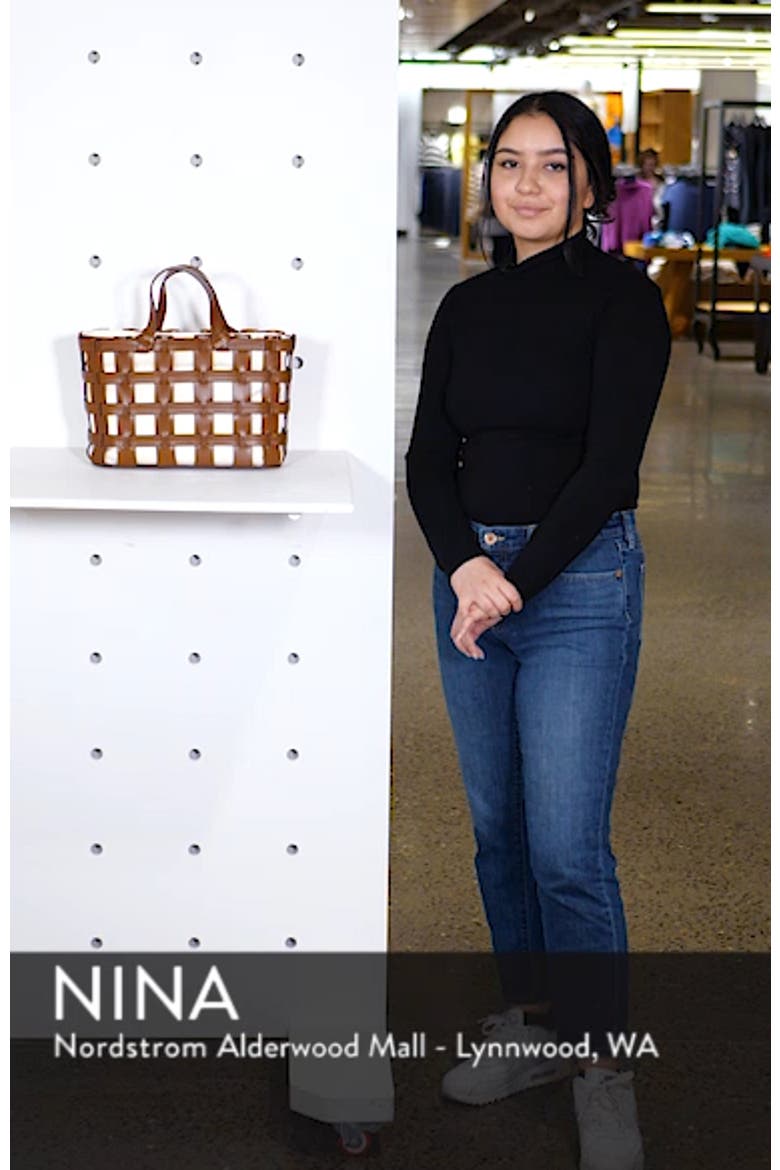Frances Cage Leather & Canvas Tote video