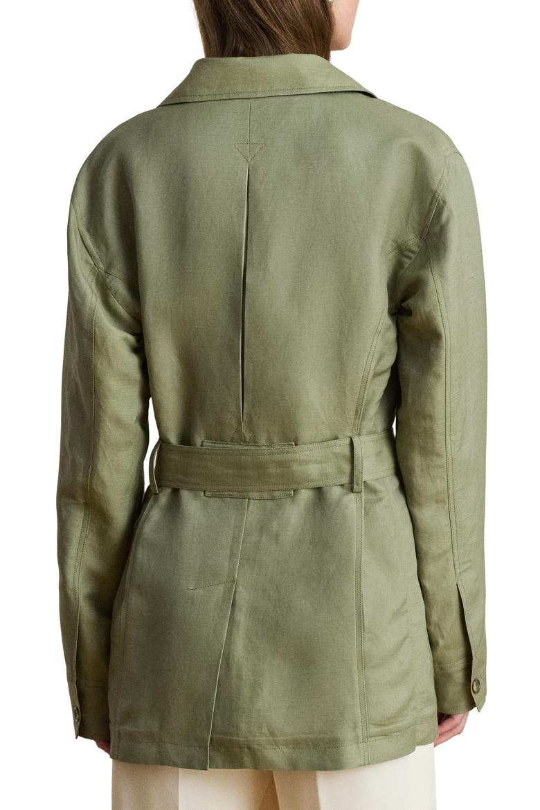 Linen Blend Field Jacket, Alternate, color, LIGHT AGAVE GREEN