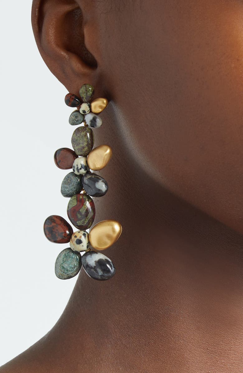 Zimmermann Norma Stone Dangle Drop Earrings, Alternate, color, Gold/ Multi