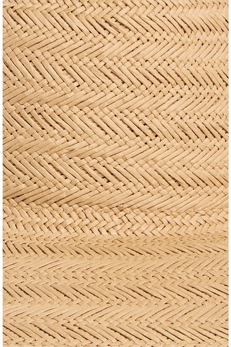 Herringbone Weave Panama Hat, Alternate, color, CAMEL