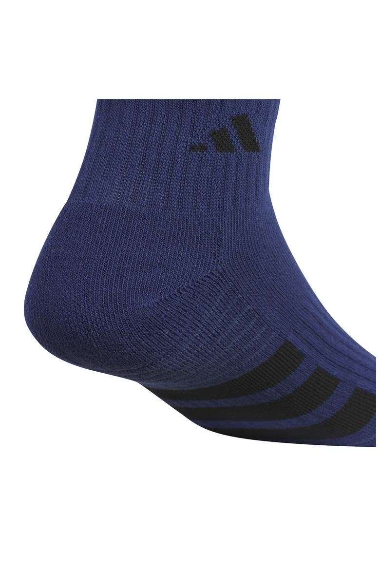Cushioned 4.0 3-Pack Quarter Socks, Alternate, color, DARK BLUE/ WHITE/ HEATHER