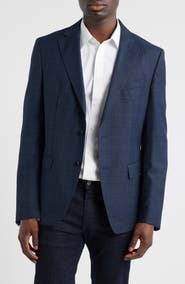 BOSS Hutson Crosshatch Virgin Wool Sport Coat