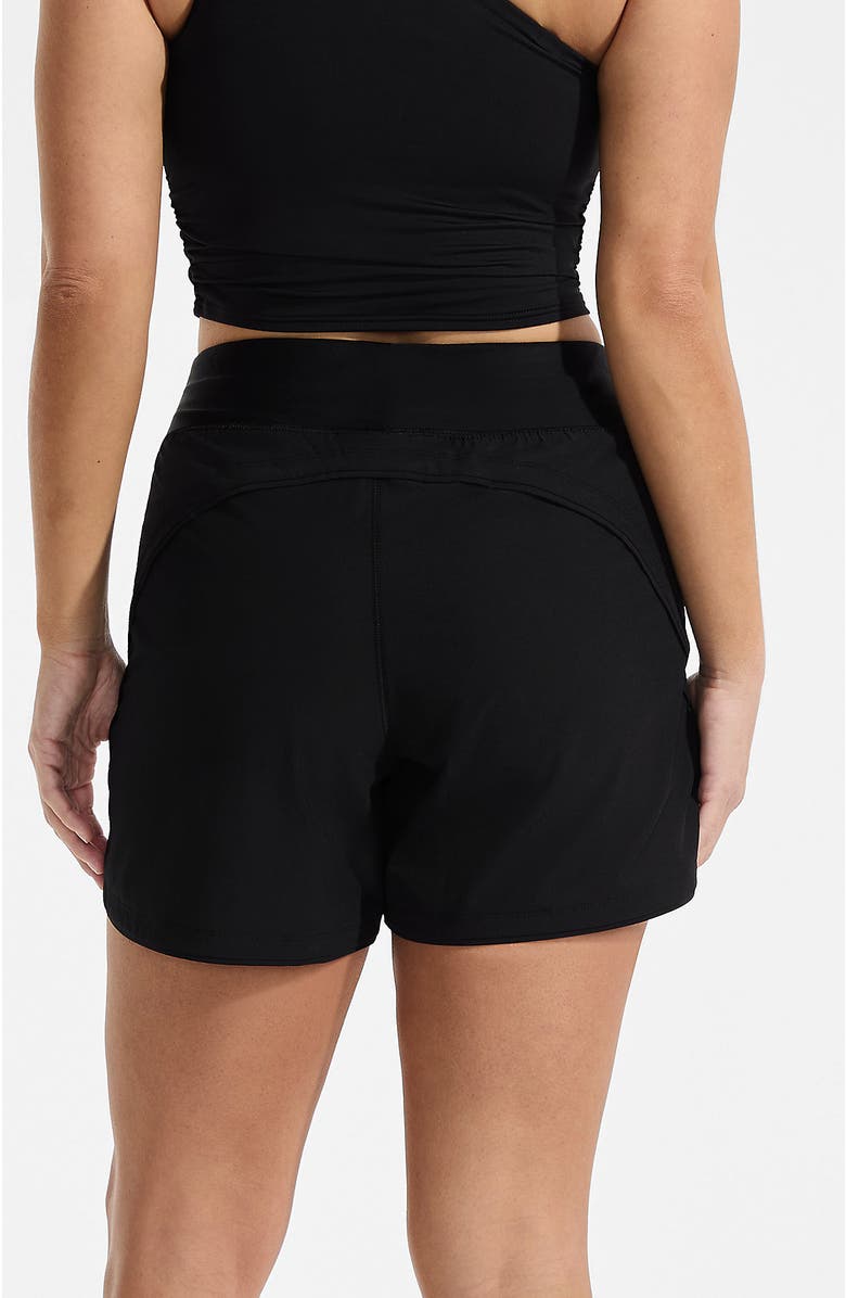 Lands' End SunShade UPF 50 5" Board Shorts, Alternate, color, Black