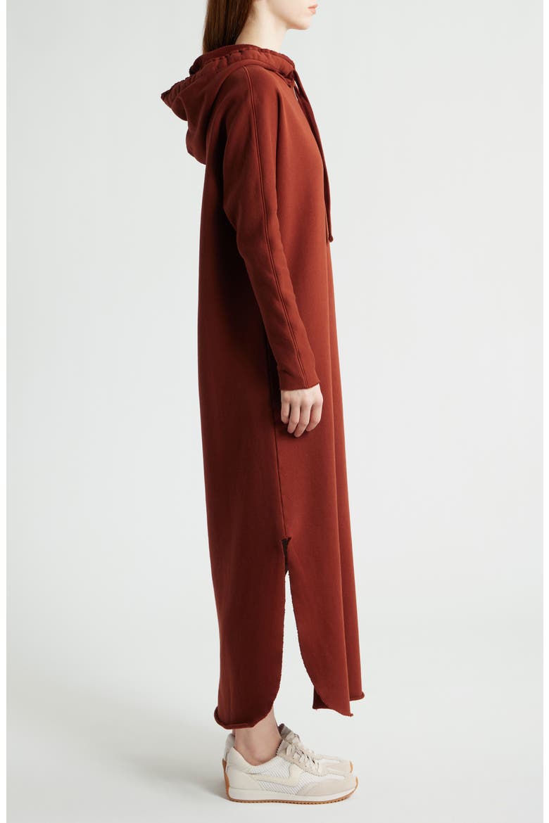 James Long Sleeve Hooded Cape Dress, Alternate, color, REDWOOD