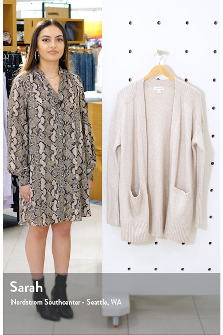 Throw-On Cotton & Wool Blend Cardigan video