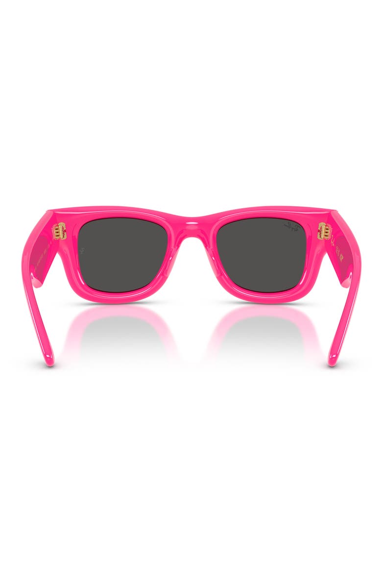 47mm Small Square Sunglasses, Alternate, color, FUCHSIA / DARK GREY