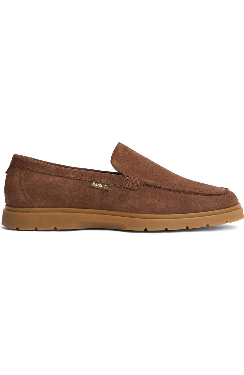 Barbour Carty Moc Toe Loafer, Alternate, color, Choco