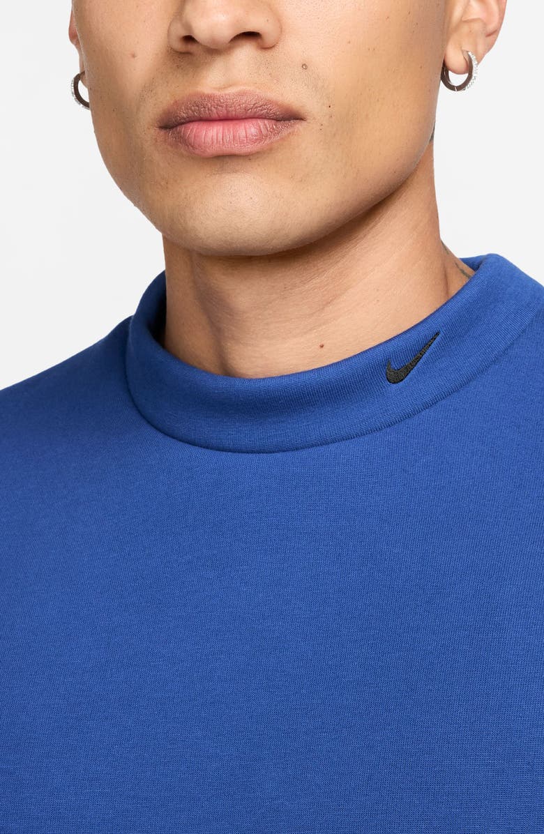 Nike Oversize Tech Fleece Sweatshirt, Alternate, color, Game Royal/ Black