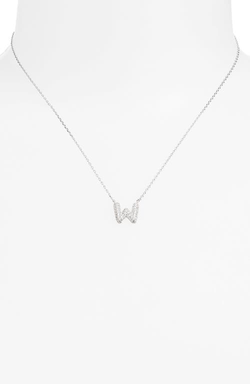 Leith Cubic Zirconia Initial Pendant Necklace