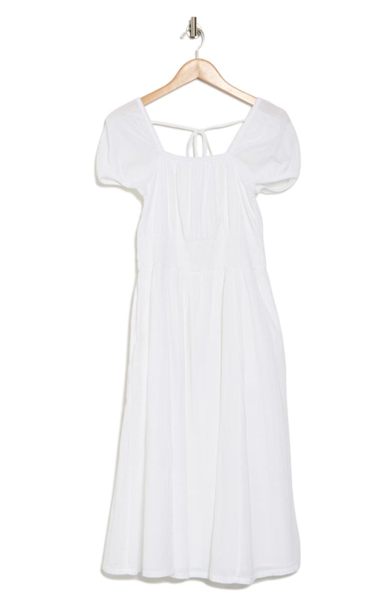 Melrose and Market Puff Sleeve Midi Dress, Alternate, color, 