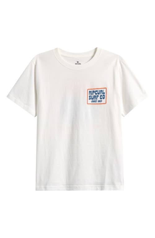 Rip Curl Kids' Pacific Rinse Sunrise Graphic T-shirt In Brown