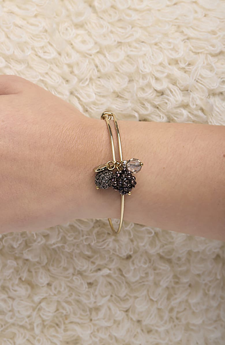 SAACHI Beaded Charm Bangle Bracelet, Alternate, color, 