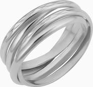 Oradina 14K White Gold Echelon Ring
