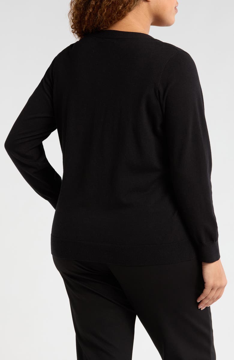Universal Standard Cosmo Cardigan, Alternate, color, Black