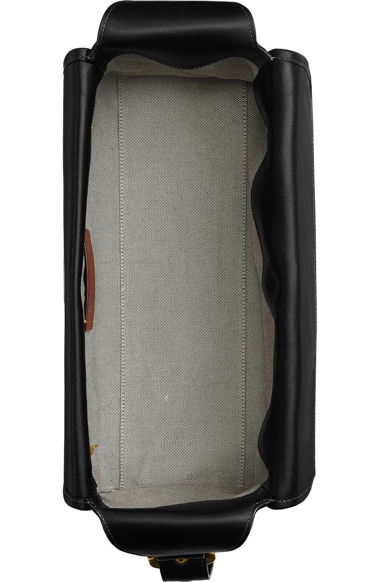 COACH Turnlock Haversack Leather Shoulder Bag, Alternate, color,