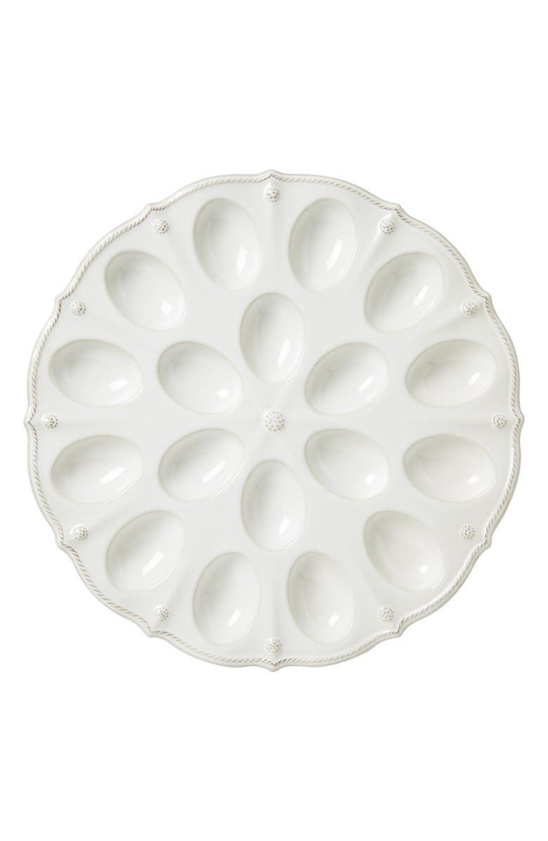 Juliska 'Berry and Thread' Egg Platter, Alternate, color, Whitewash