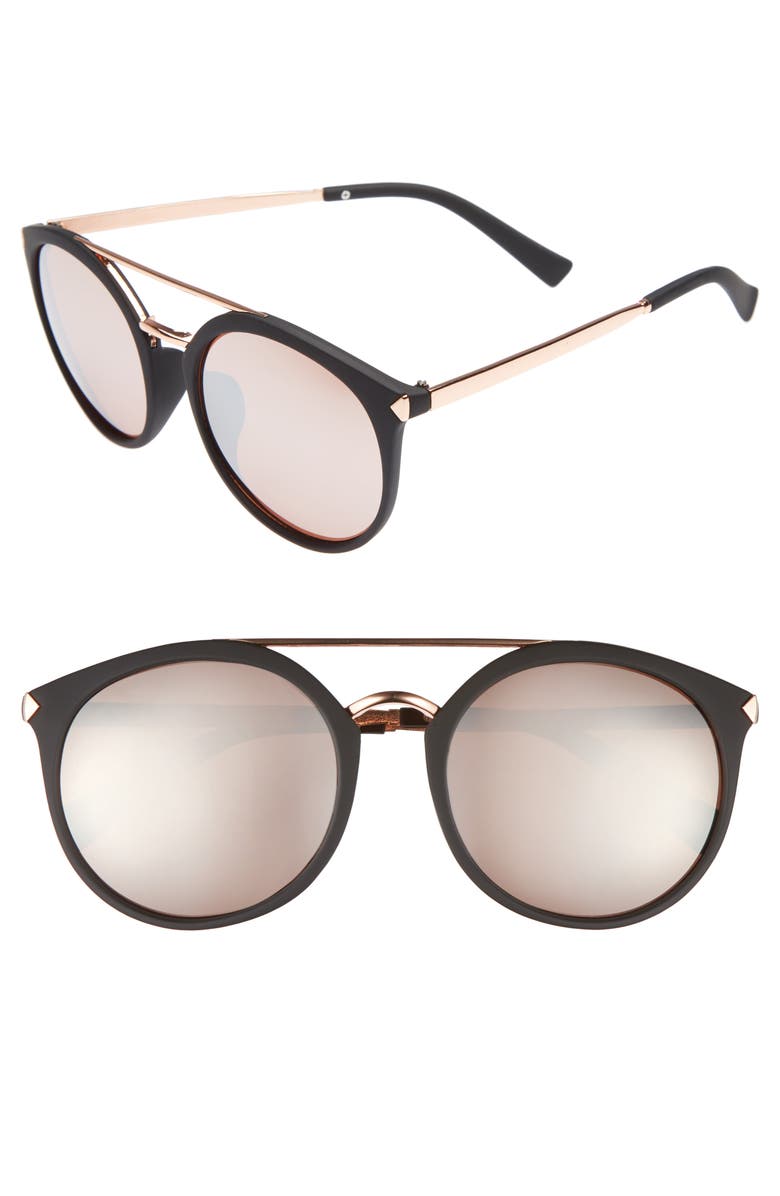 BP. 55mm Mirrored Sunglasses, Main, color,