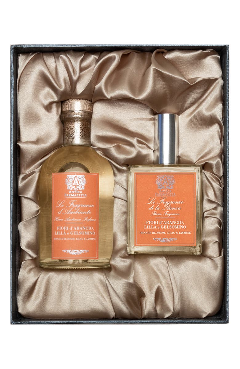 Antica Farmacista Orange Blossom, Lilac & Jasmine Reed Diffuser & Room Spray Gift Set, Main, color, 