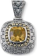 SAMUEL B. Citrine Cushion Pendant