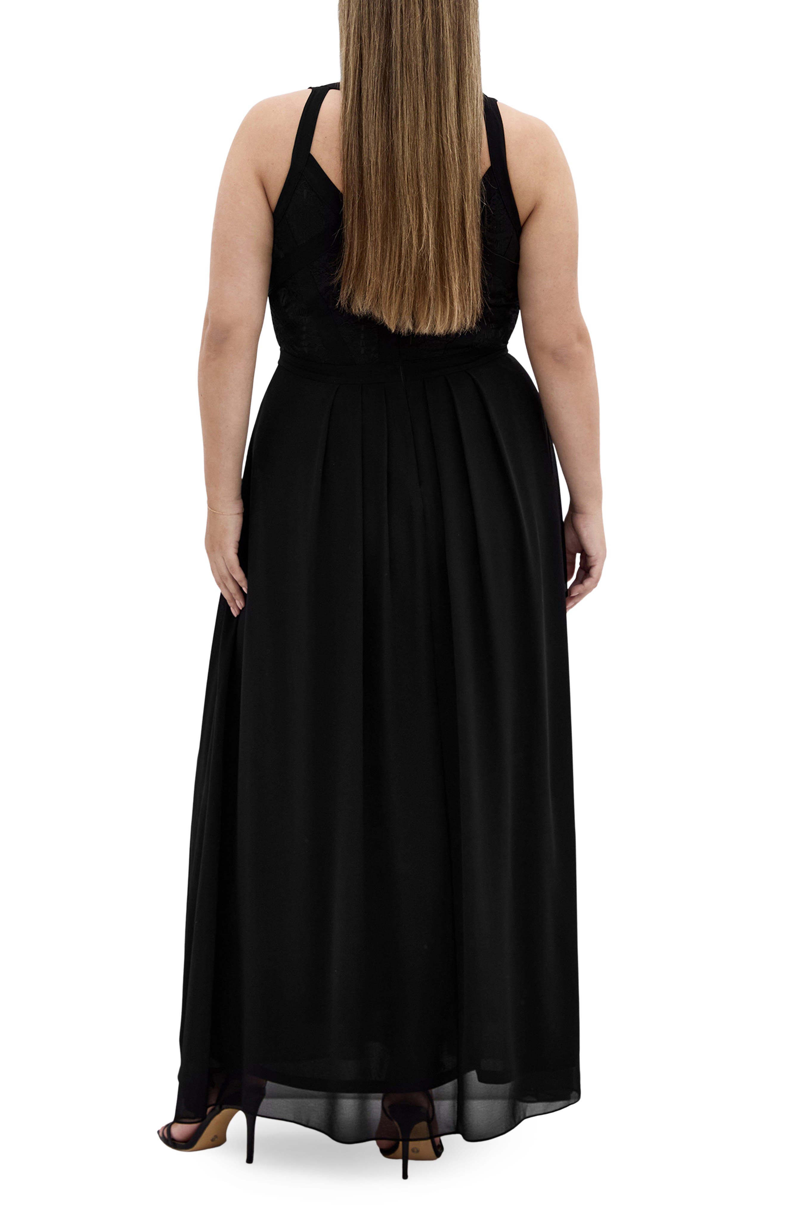Lace Bodice Pleated Dress - image 2