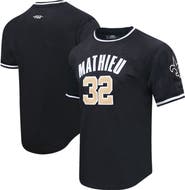 PRO STANDARD Men's Pro Standard Tyrann Mathieu Black New Orleans Saints Mesh Player Name & Number Top