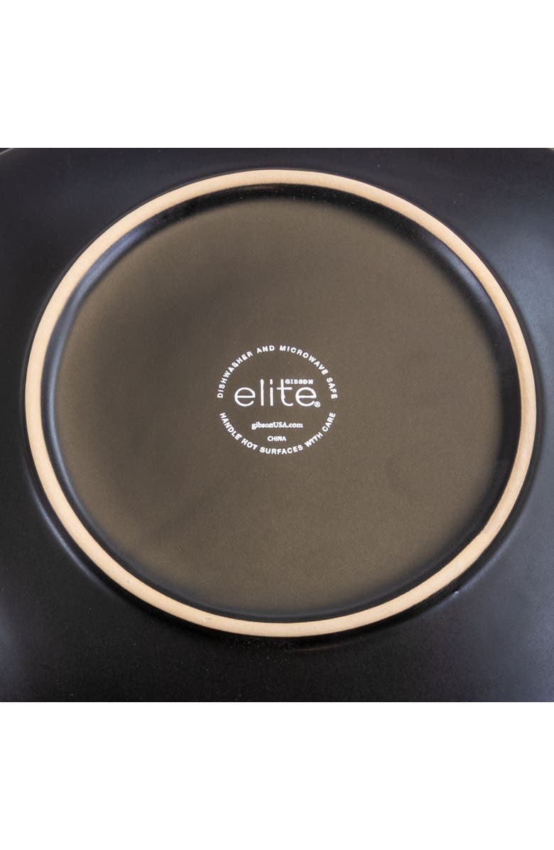 Gibson Home 16 pc Dinnerware, Taupe Square Shape, Alternate, color, Beige