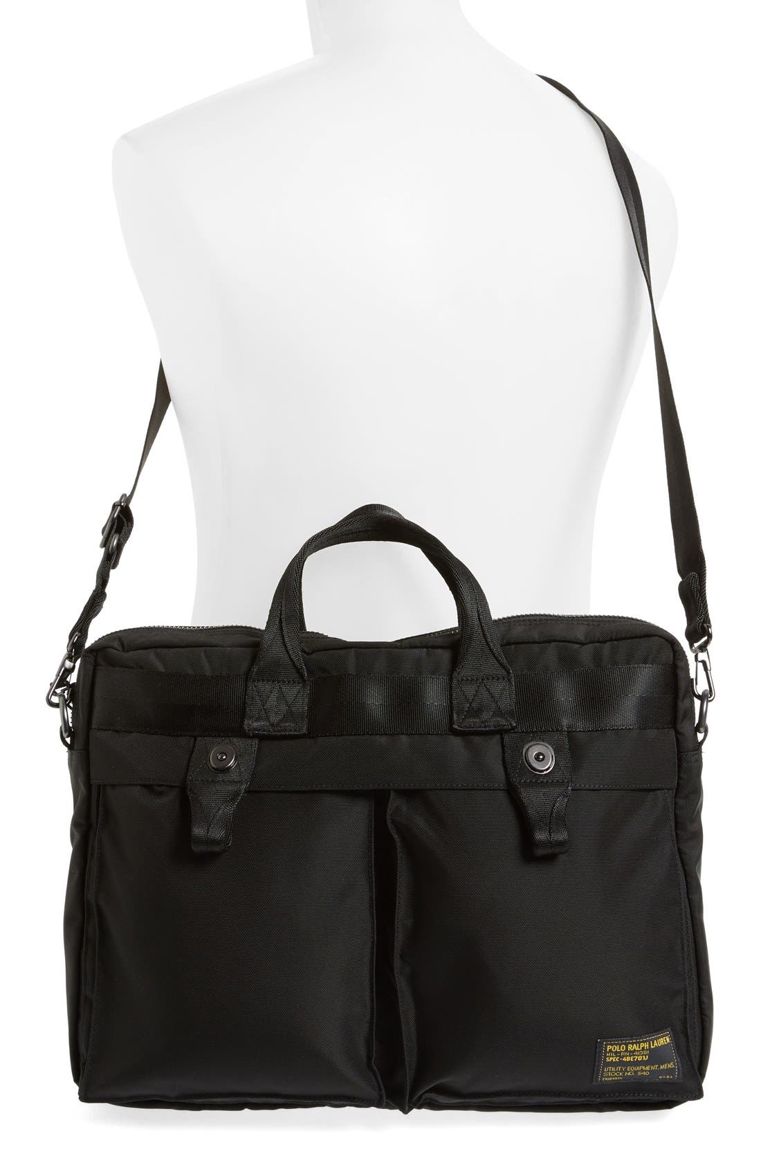 Polo Ralph Lauren Nylon Commuter Briefcase, Alternate, color, 