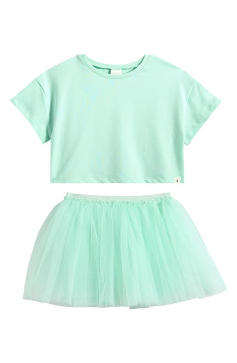 Kids' T-Shirt & Mesh Skirt Set (Toddler & Little Kid)