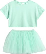 NEXT Kids' T-Shirt & Mesh Skirt Set