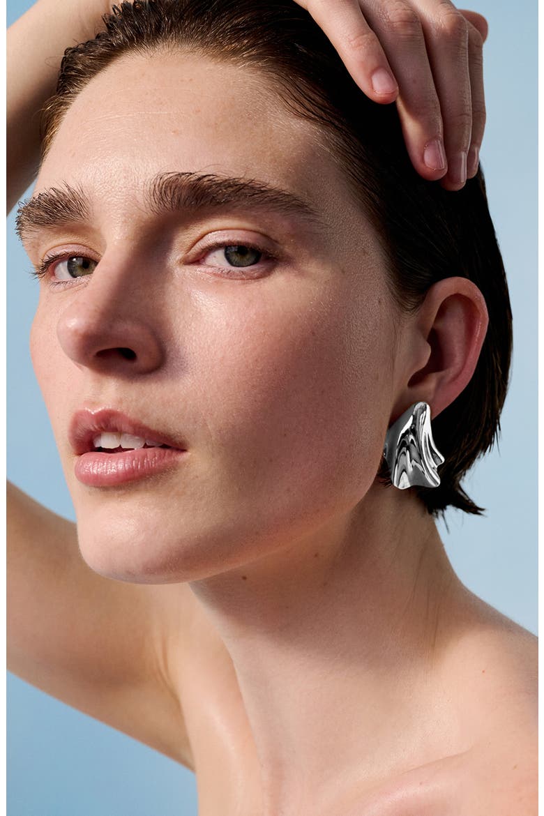 Lydia Earrings, Alternate, color, HIGH POLISH SILVER
