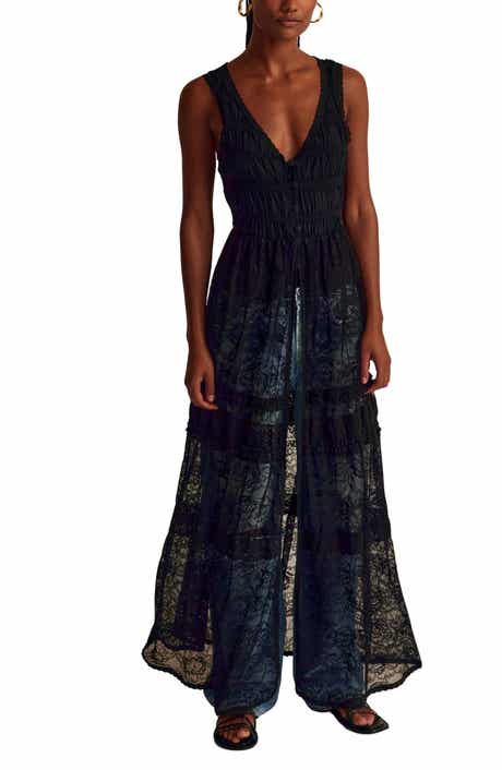 Free People Sweet Saloon Maxi Bodysuit